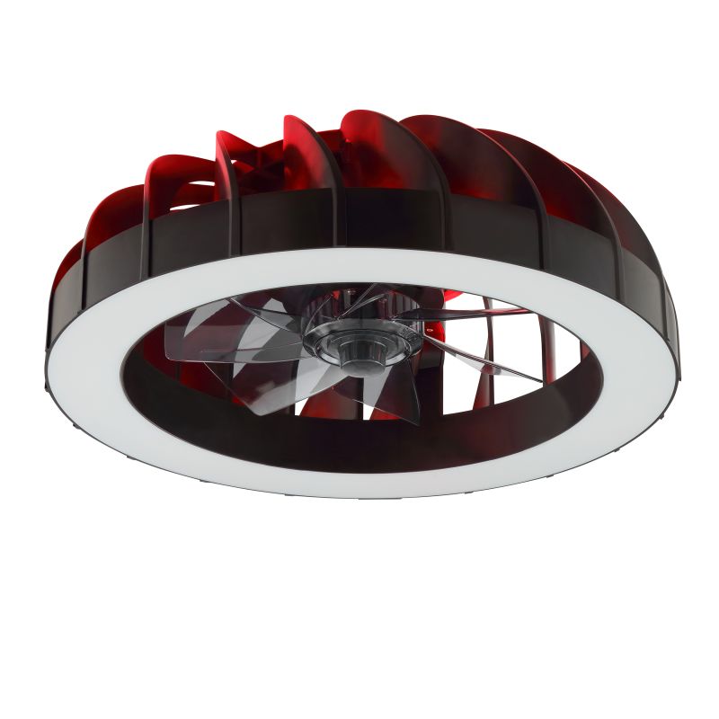 Fanora Ø46 Schwarz Von Brilliant - Im Sommer sorgt der Ventilator f&uuml;r k&uuml;hlende Luftzirkulation, w&auml;hrend die Umkehrfunktion im Winter die warme Luft gleichm&auml;&szlig;ig im Raum verteilt und so zu einem geringeren Energieverbrauch beitr&auml;gt.