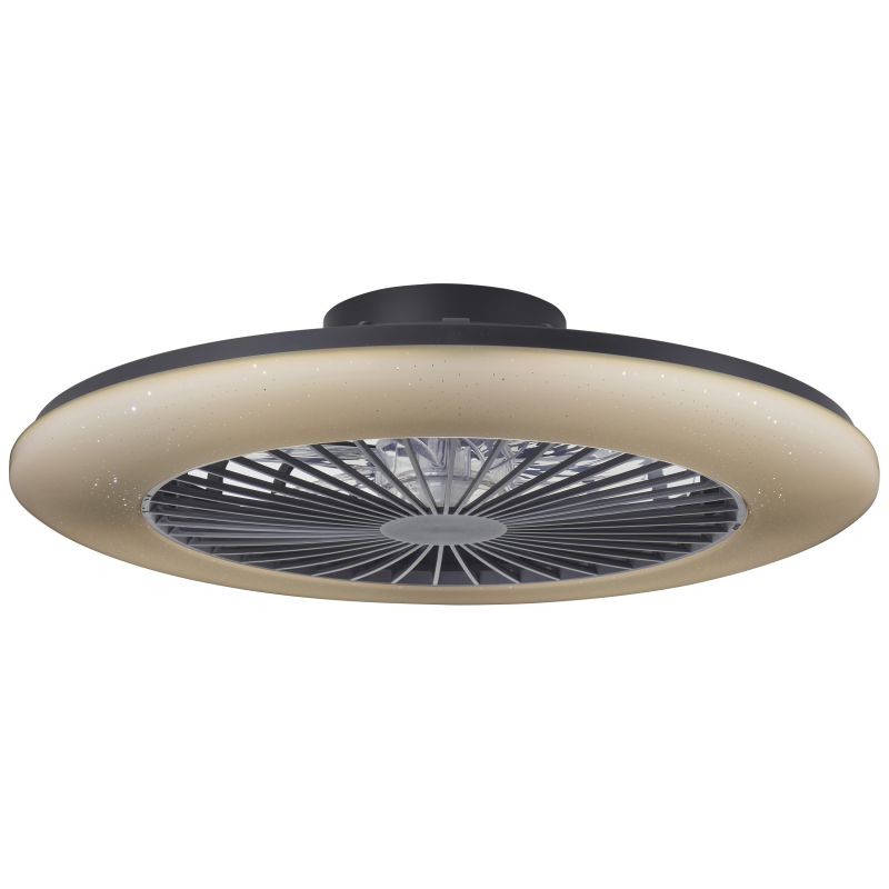 Salerno Ø58 Schwarz Von Brilliant - Im Sommer sorgt der Ventilator f&uuml;r eine k&uuml;hlende Brise, w&auml;hrend er im Winter die warme Raumluft zirkulieren l&auml;sst und so f&uuml;r mehr Komfort und Energieeffizienz sorgt.