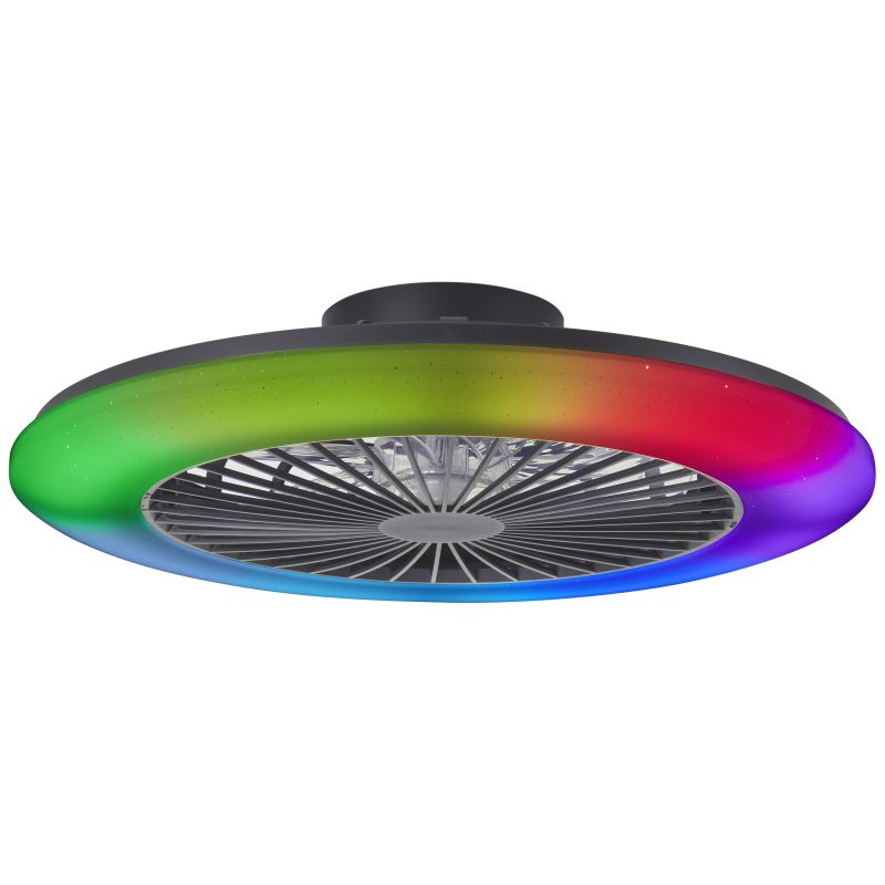 Salerno Ø58 Schwarz Von Brilliant - Im Sommer sorgt der Ventilator f&uuml;r eine k&uuml;hlende Brise, w&auml;hrend er im Winter die warme Raumluft zirkulieren l&auml;sst und so f&uuml;r mehr Komfort und Energieeffizienz sorgt.