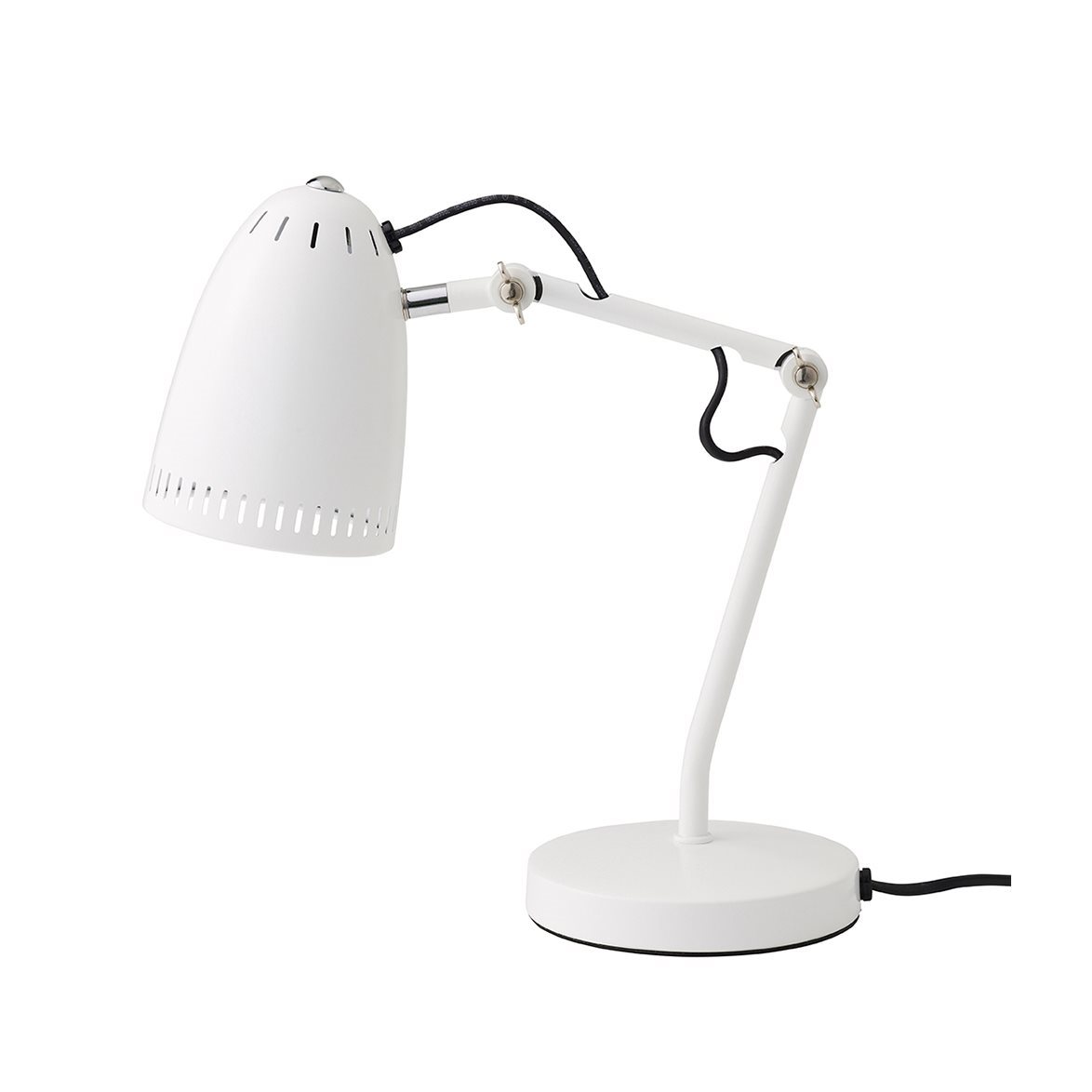 Dynamo 40cm Weiß schreibtischlampe Von Superliving - Das minimalistische Design und die robuste Konstruktion der Lampe verbinden Stil mit Haltbarkeit und machen sie zu einem idealen Detail sowohl für moderne als auch für klassische Umgebungen.