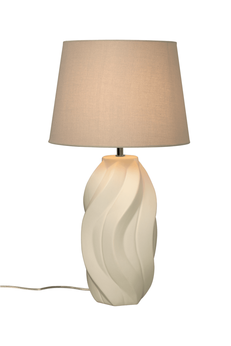 Fiorella 65cm Naturweiß tischlampe Von Aneta Lighting - Fiorella ist mehr als nur eine Lampe &ndash; Es ist ein Kunstwerk, das Ihrem Zuhause eine anspruchsvolle und entspannende Atmosph&auml;re verleiht.
