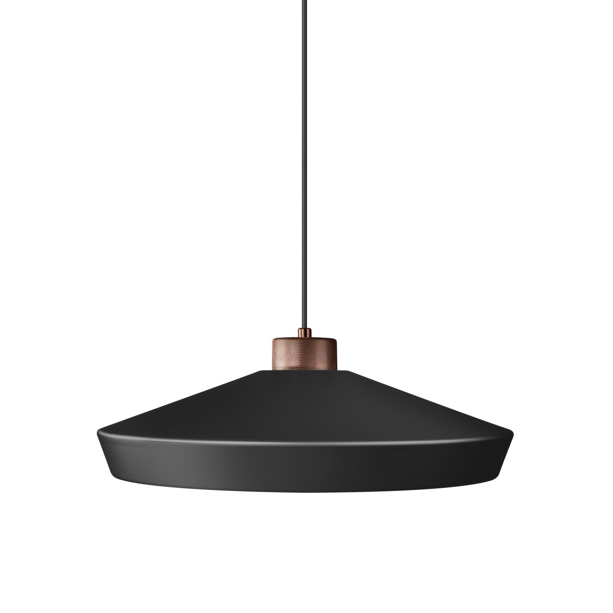 Edge Ø50 Schwarz hängelampe Von Herstal - Mit einem Durchmesser von 17 cm und einer H&ouml;he von 50 cm wird es ein beeindruckendes Detail in Ihrem Zimmer sein.