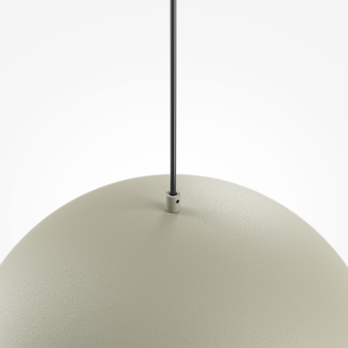 Basic colors Ø35 Grau hängelampe Von Maytoni - Mit ihrem Schirm in Form einer Mondsichel in einem eleganten Neutralton verbreitet sie ein gerichtetes, angenehmes Licht, das eine moderne und harmonische Atmosphäre schafft.