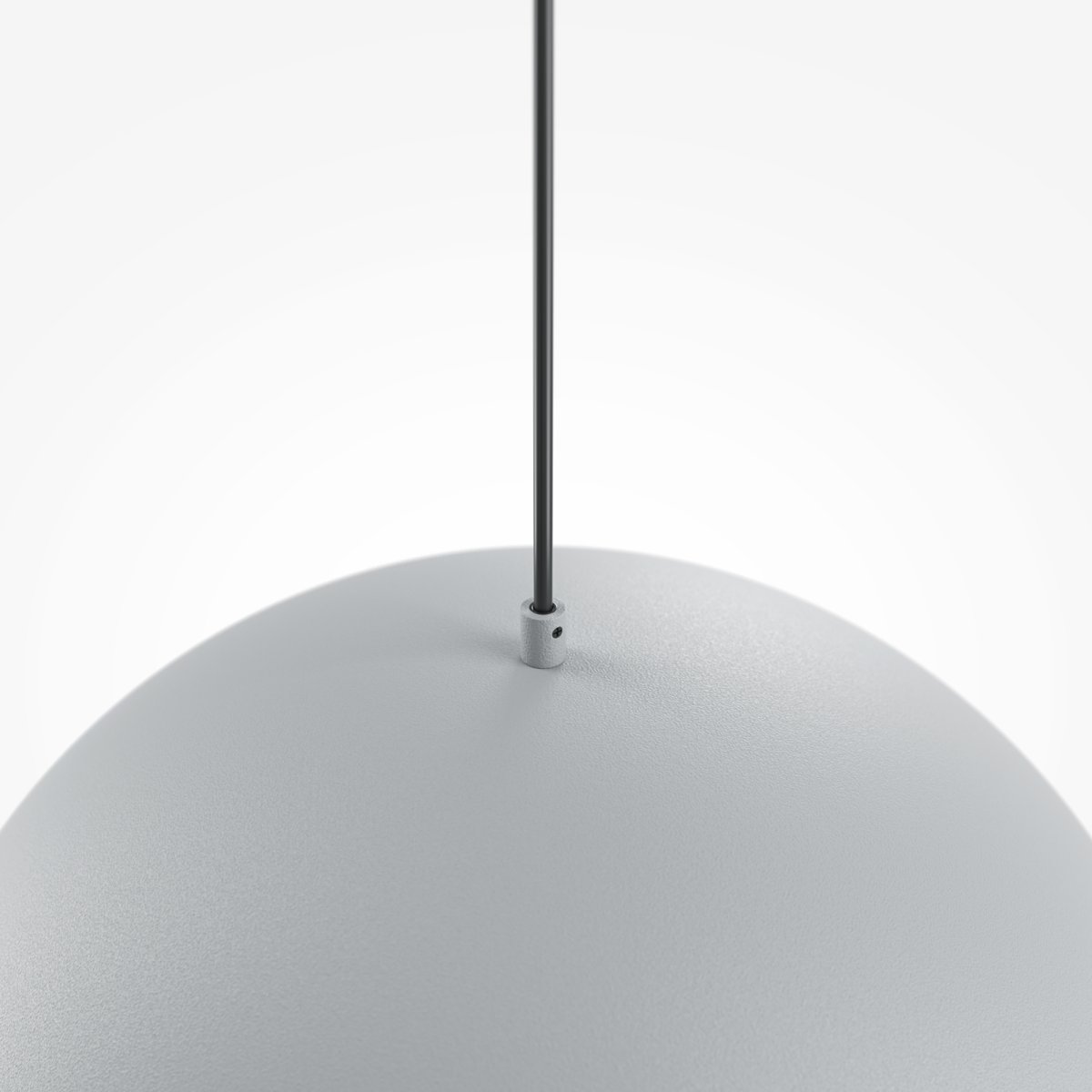 Basic colors Ø35 Grau hängelampe Von Maytoni - Mit ihrem Schirm in Form einer Mondsichel in einem eleganten Neutralton verbreitet sie ein gerichtetes, angenehmes Licht, das eine moderne und harmonische Atmosphäre schafft.