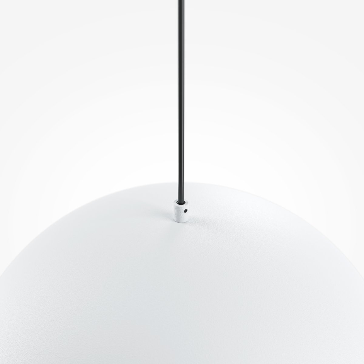 Basic colors Ø35 Weiß hängelampe Von Maytoni - Mit ihrem Schirm in Form einer Mondsichel in einem eleganten Neutralton verbreitet sie ein gerichtetes, angenehmes Licht, das eine moderne und harmonische Atmosphäre schafft.