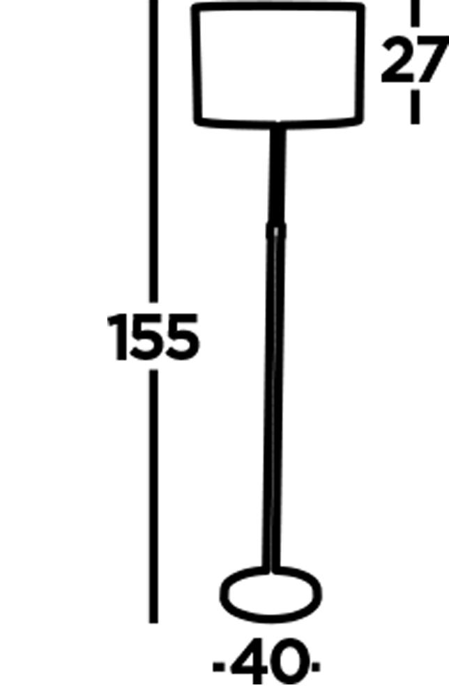 Touch Mattschwarz stehlampe Von Searchlight - Der Lampenschirm aus gebürstetem Metall vermittelt ein luxuriöses und anspruchsvolles Gefühl, während der elegante schwarze Sockel ein minimalistisches Profil erzeugt, das zu den meisten Inneneinrichtungen passt.