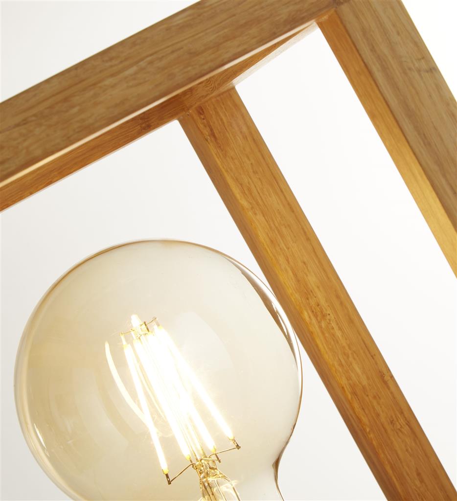 Square 25cm Holz tischlampe Von Searchlight - Es passt gleichermaßen gut in moderne Häuser wie auch in traditionellere Umgebungen und wird dank seiner Vielseitigkeit und seines zeitlosen Aussehens schnell zu einem Favoriten.
