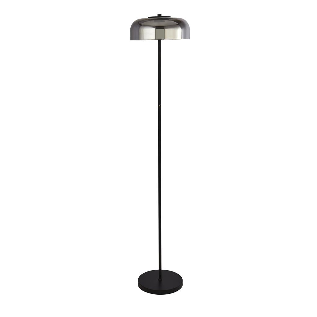 Frisbee Schwarz stehlampe Von Searchlight - Die Lampe verfügt über eine sanfte Touch-Funktion und ist mit einem integrierten 3-Stufen-Dimmer ausgestattet, sodass Sie die Helligkeit ganz einfach Ihrer Stimmung und Ihren Bedürfnissen anpassen können.