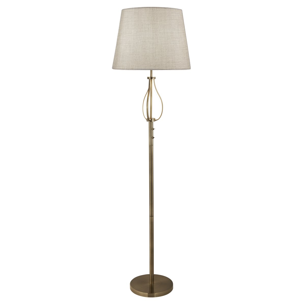 Vegas Antikes Messing stehlampe Von Searchlight - Das zeitlose Design passt perfekt sowohl in traditionelle als auch moderne Inneneinrichtungen und macht es zu einer schönen Ergänzung für das Wohnzimmer, das Schlafzimmer oder die Leseecke.