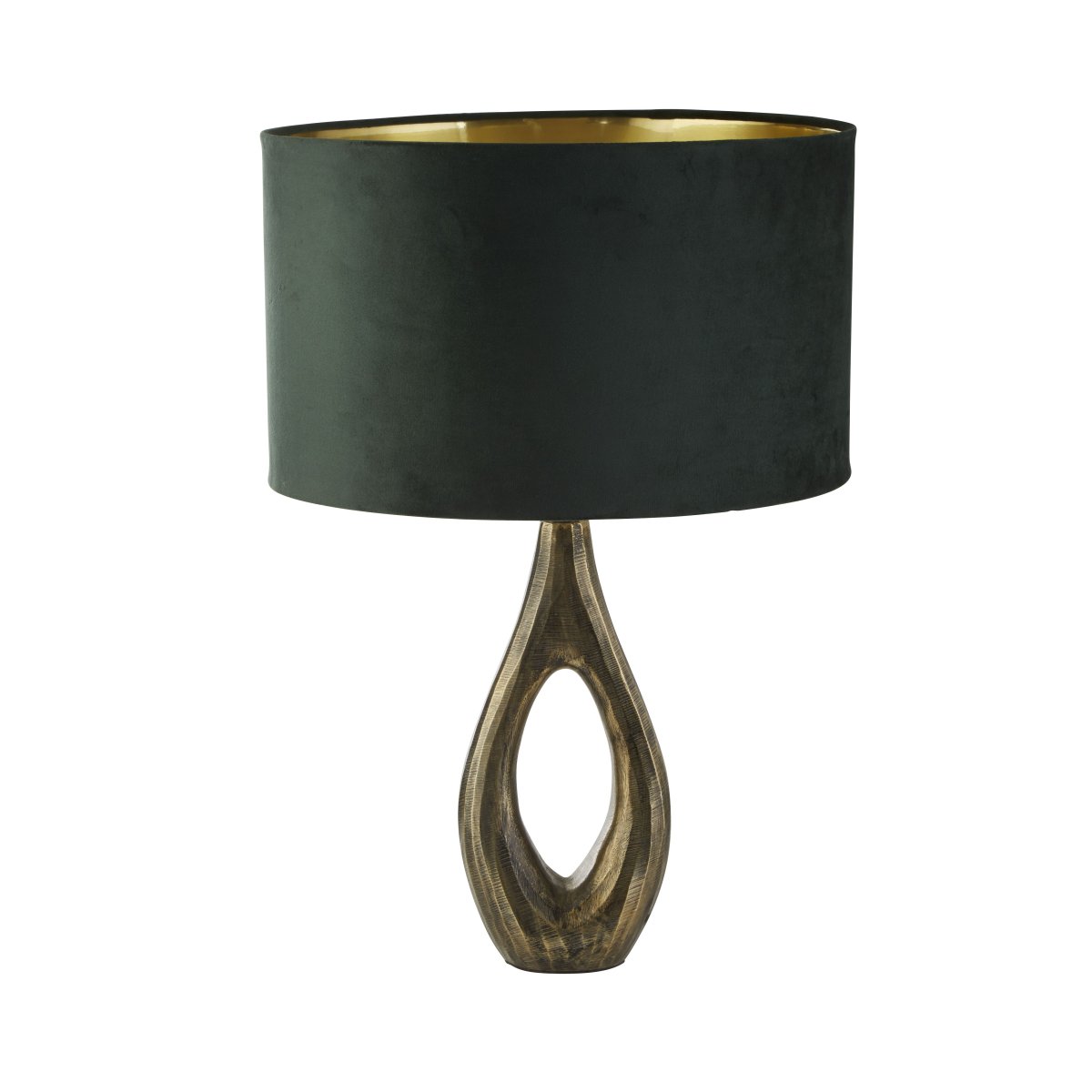 Bucklow 40cm Grün tischlampe Von Searchlight - Das raffinierte Design der Lampe vermittelt ein Gef&uuml;hl von anspruchsvollem Stil und erzeugt ein warmes, sanftes Licht, das perfekt dazu geeignet ist, im Wohnzimmer oder Schlafzimmer eine einladende Atmosph&auml;re zu schaffen.