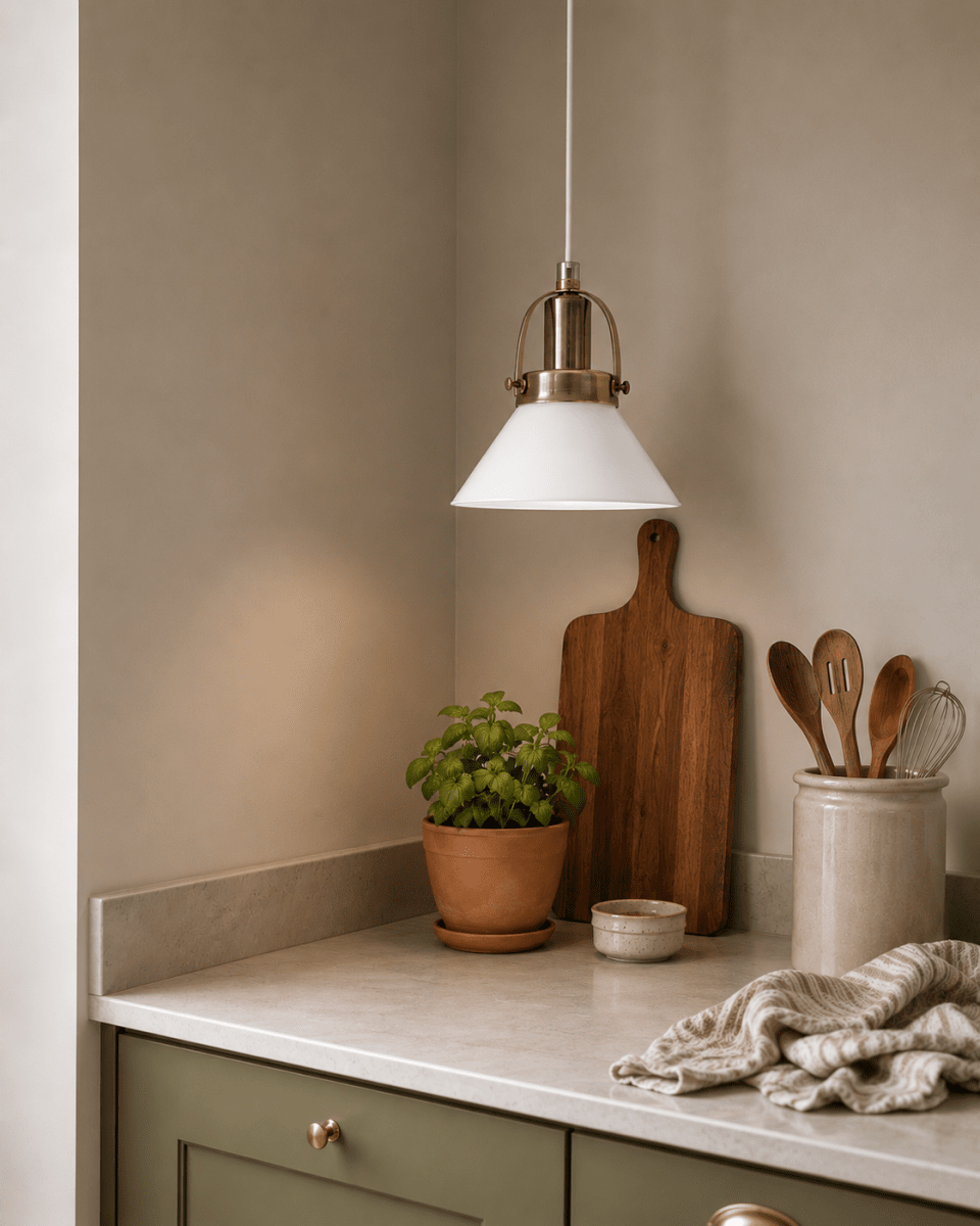 Mäster Ø15 Antikmessing/Weiß fensterlampe Von Lampan - Die M&auml;ster Fensterleuchte ist eine zeitlose und elegante Lampe, die sich perfekt in klassische wie moderne Wohnungen einf&uuml;gt.