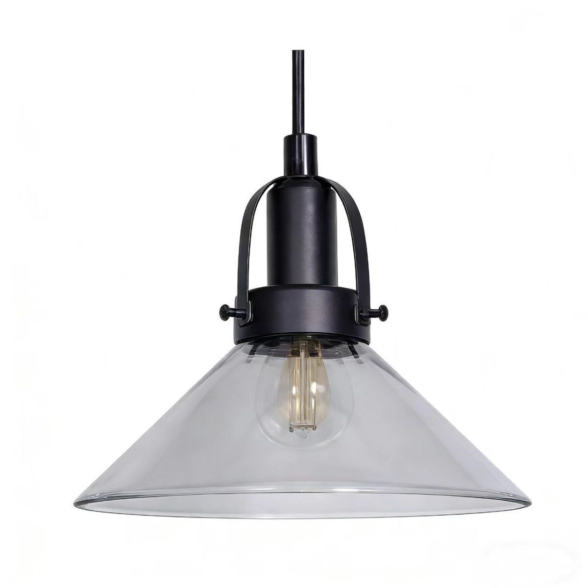 Mäster Ø20 Schwarz/Rauchig fensterlampe Von Lampan - Die M&auml;ster Fensterleuchte ist eine stilvolle und moderne Lampe, die sich perfekt in klassische wie moderne Wohnungen einf&uuml;gt.