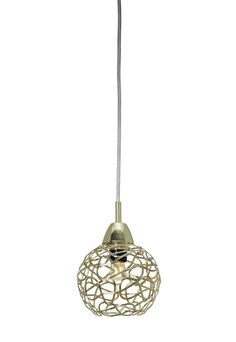 Zoombild von Excel Ø13 Messing fensterlampe Von Cottex - Der offene Metallschirm verleiht ein modernes und elegantes Flair und ist ein Blickfang in jedem Fenster.