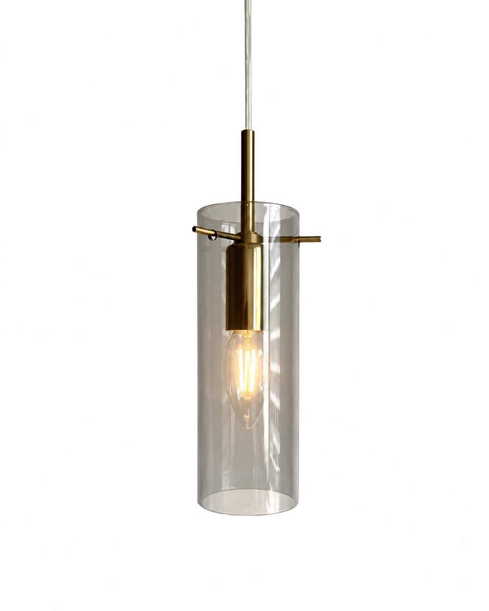 Cilinda Ø7 Messing/geräuchert fensterlampe Von Nordic Lighting - Cilinda ist eine zeitlose Fensterlampe mit elegantem Design.