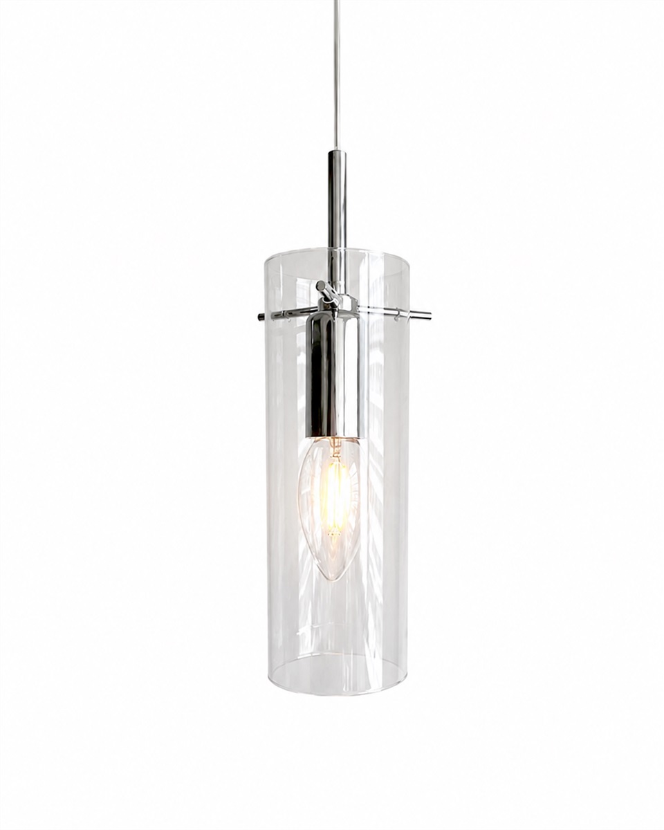 Cilinda Ø7 Chrome/transparent fensterlampe Von Nordic Lighting - Cilinda ist eine zeitlose Fensterlampe mit stilvollem Design.