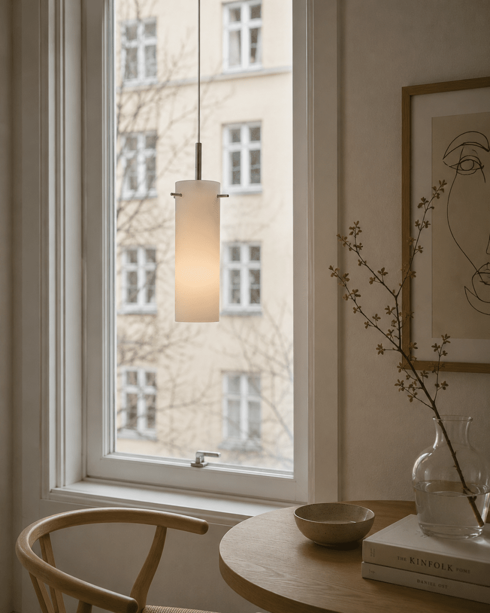 Cilinda Ø7 Chrom/Weiß fensterlampe Von Nordic Lighting - Cilinda ist eine zeitlose Fensterlampe mit stilvollem Design.