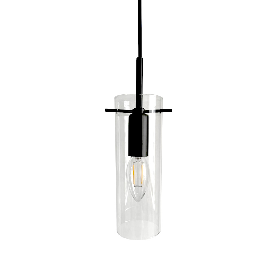 Cilinda Ø7 Schwarz/transparent fensterlampe Von Nordic Lighting - Cilinda ist eine zeitlose Fensterlampe mit stilvollem Design.