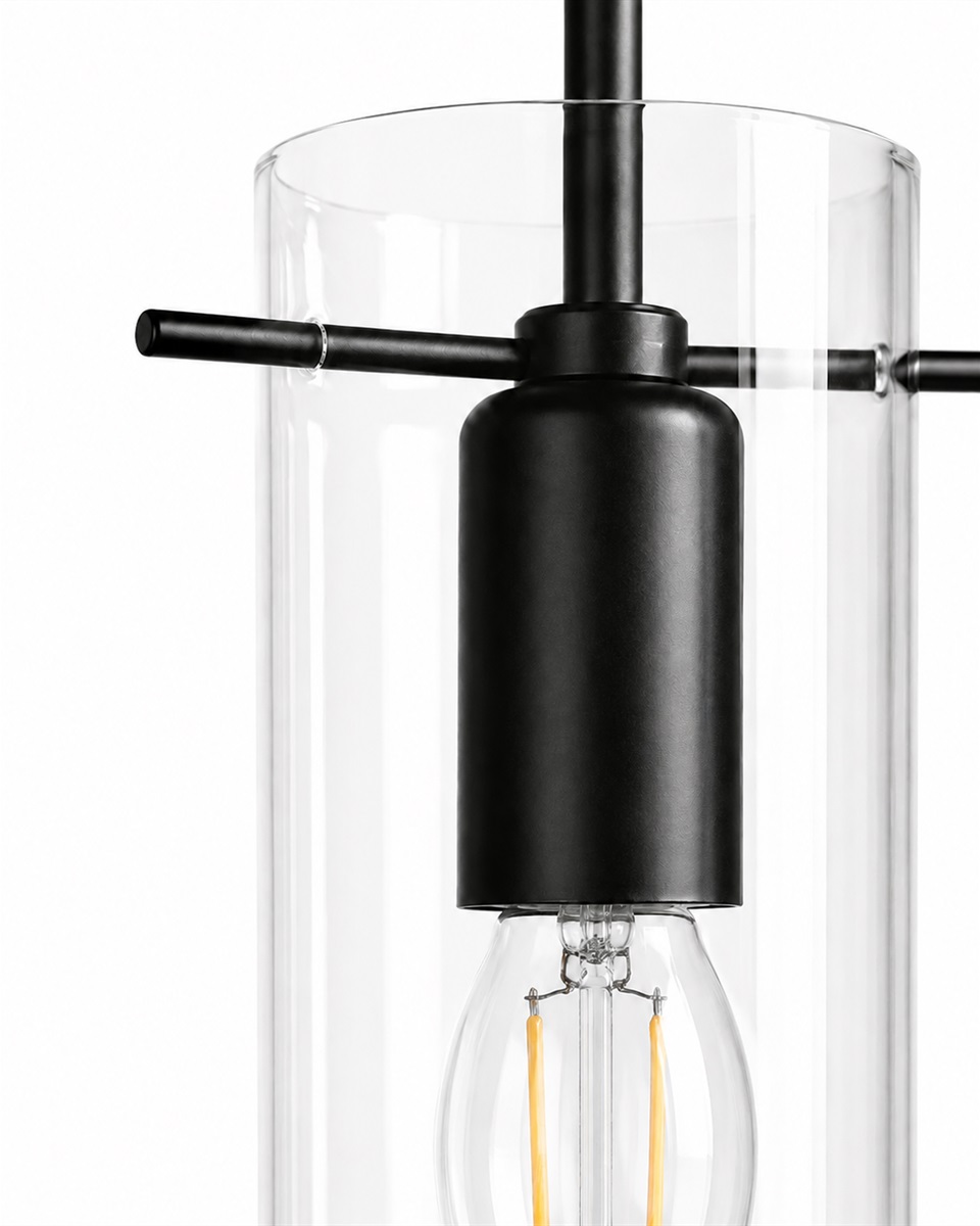Cilinda Ø7 Schwarz/transparent fensterlampe Von Nordic Lighting - Cilinda ist eine zeitlose Fensterlampe mit stilvollem Design.