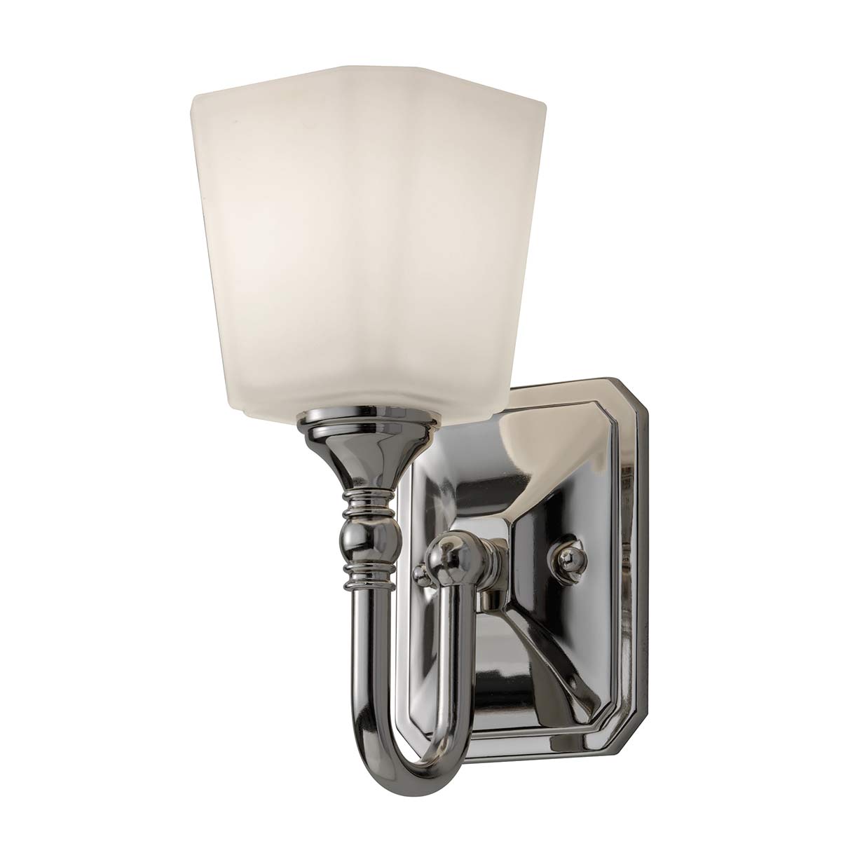 Concord 26cm Chrom badezimmerlampe Von Elstead Lighting - Es ist aus hochwertigem Stahl und Glas gefertigt und verfügt über eine stilvolle Chromoberfläche, die ein luxuriöses Gefühl vermittelt.