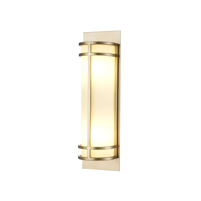 Fusion 43cm Messing wandlampe Von Elstead Lighting - Erleben Sie mit Fusion aus lackiertem Messing eine perfekte Balance zwischen Eleganz und Funktionalität.