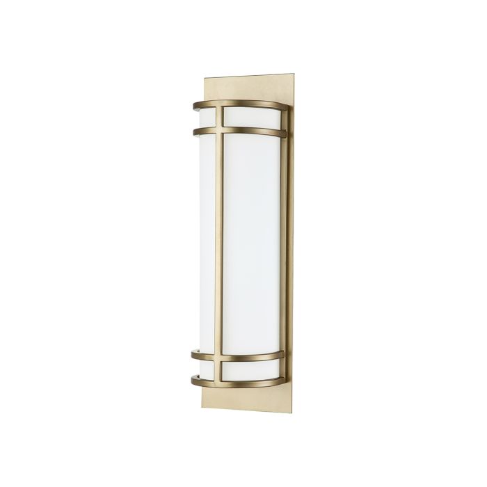Fusion 43cm Messing wandlampe Von Elstead Lighting - Erleben Sie mit Fusion aus lackiertem Messing eine perfekte Balance zwischen Eleganz und Funktionalität.