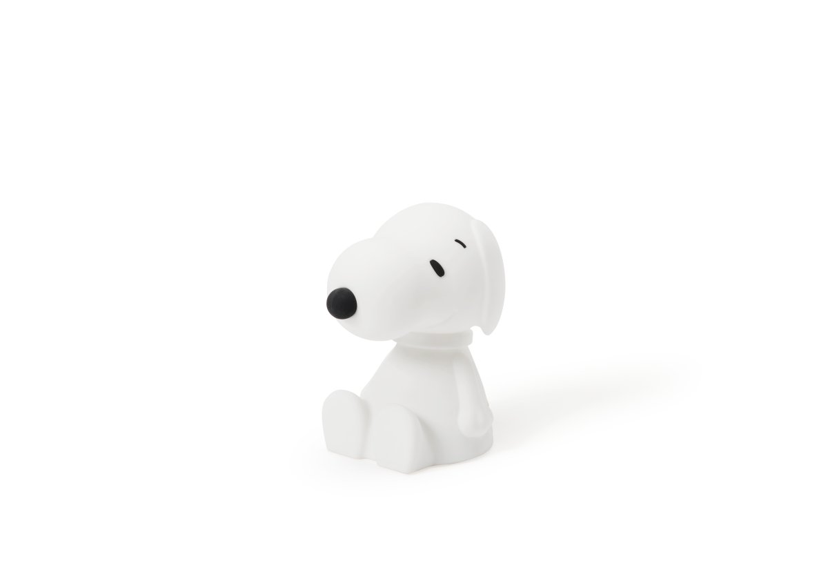 Snoopy First Light Weiß kinderlampe Von Mr Maria - Die Snoopy Lampe besteht aus weichem Silikon und ist ein sicherer Begleiter für Ihr Kind oder Enkelkind.