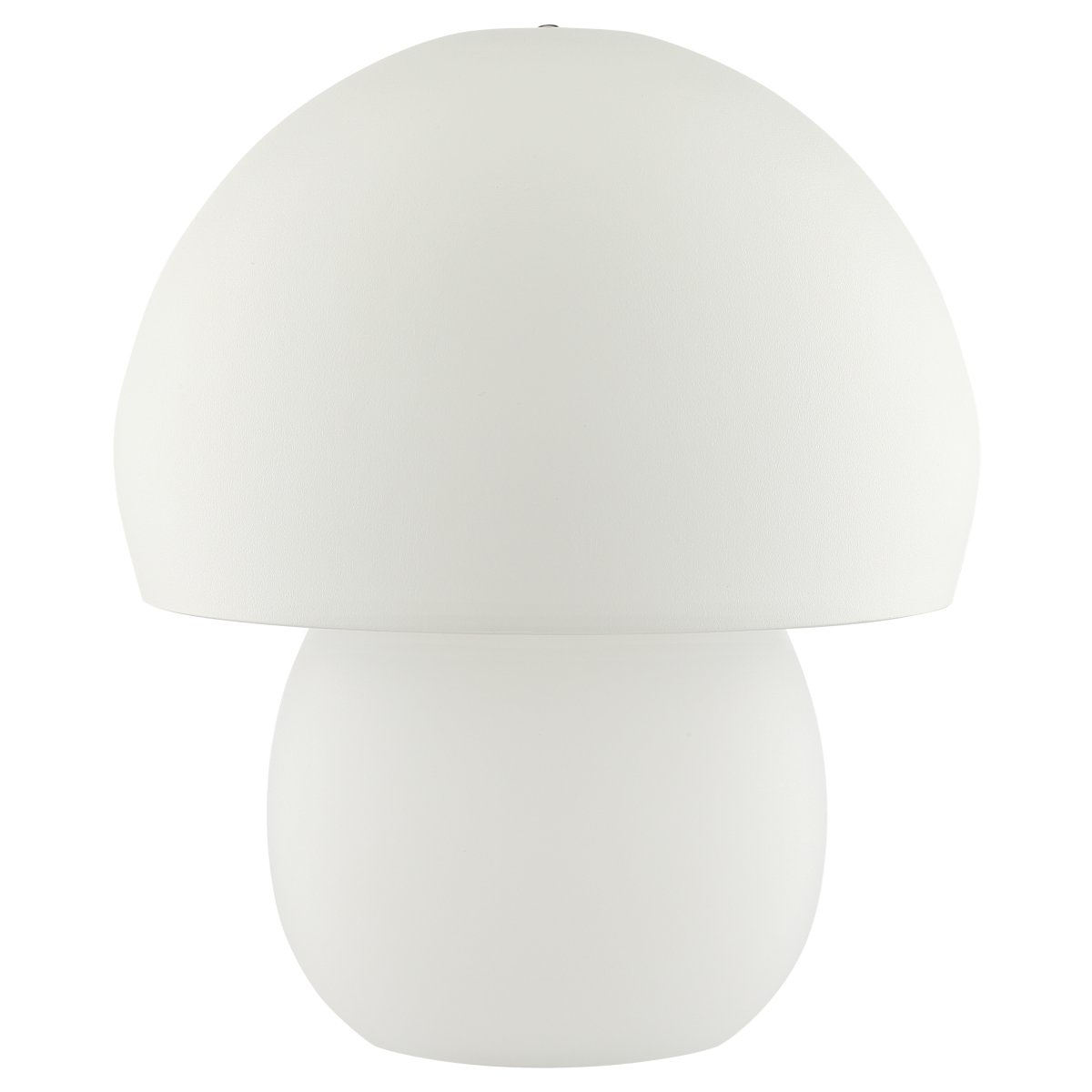 Dupis 24cm Weiß tragbare Von Brilliant - Ihr pilzinspiriertes Design macht sie zu einem dekorativen Element in allen Innenräumen – vom Schlafzimmer über das Wohnzimmer bis hin zur Küche oder Terrasse.