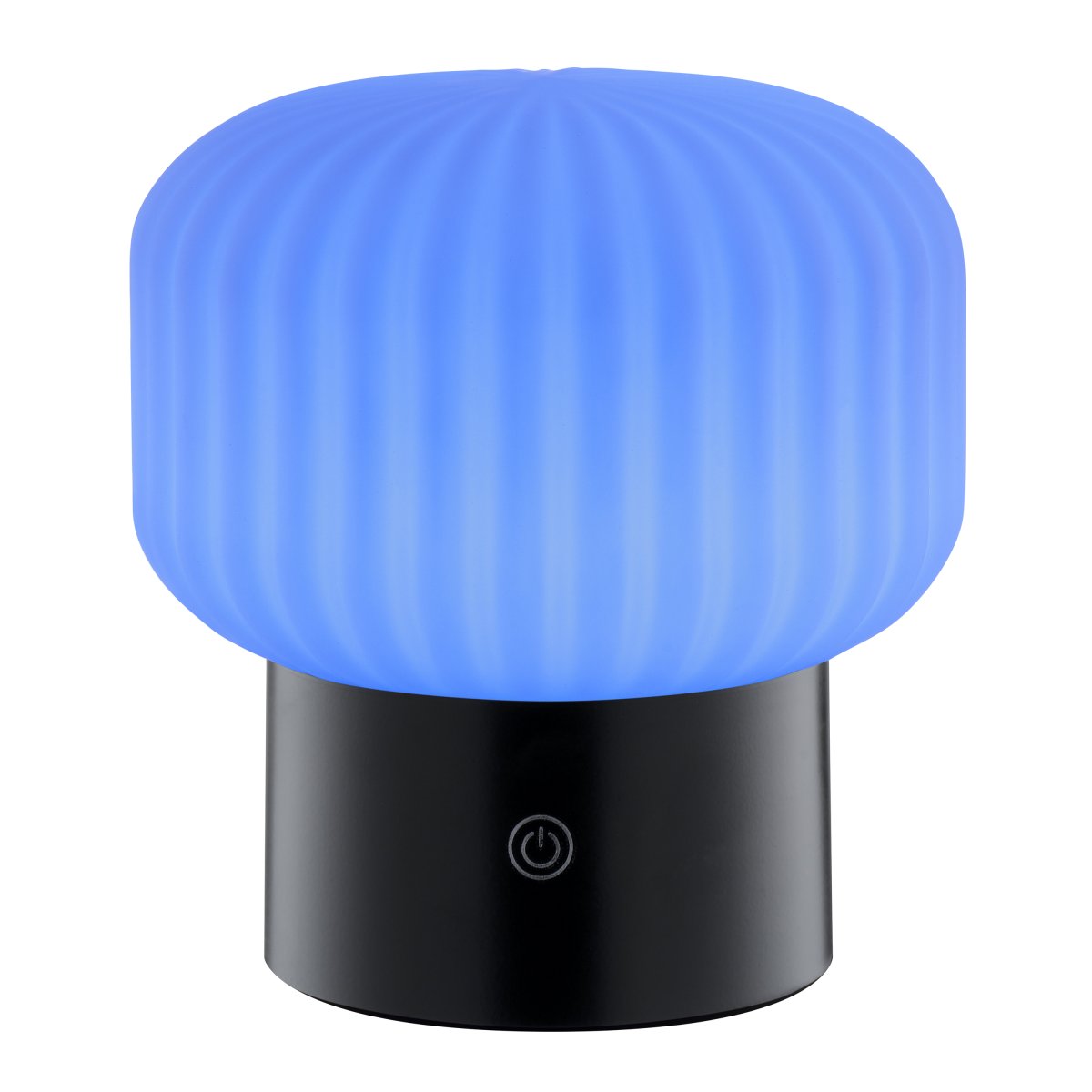 Sarastro 14cm Schwarz tragbare Von Brilliant - Sarastro ist eine tragbare und wiederaufladbare Lampe aus Glas und Kunststoff mit modernem Flair und stilvollem Design.
