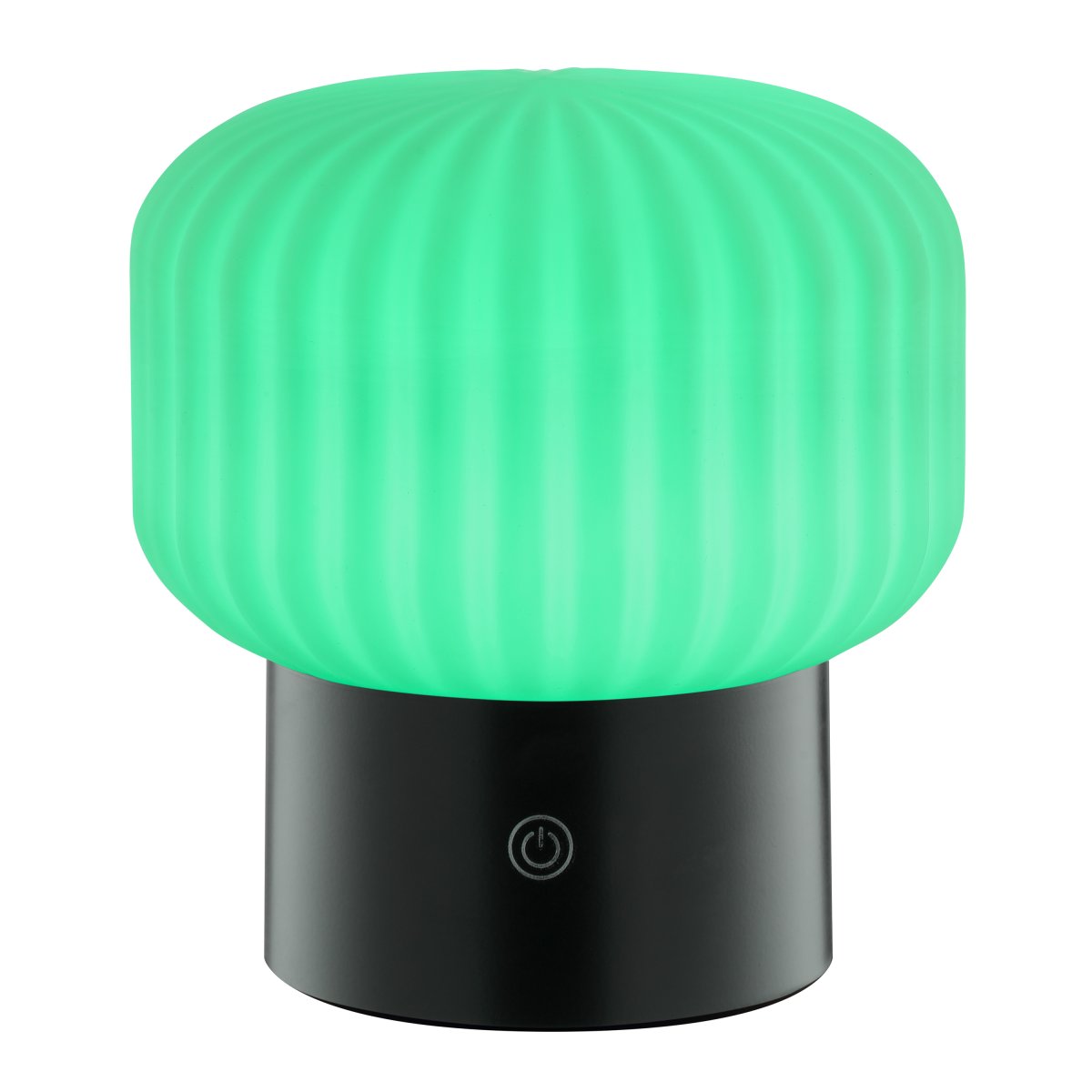 Sarastro 14cm Schwarz tragbare Von Brilliant - Sarastro ist eine tragbare und wiederaufladbare Lampe aus Glas und Kunststoff mit modernem Flair und stilvollem Design.
