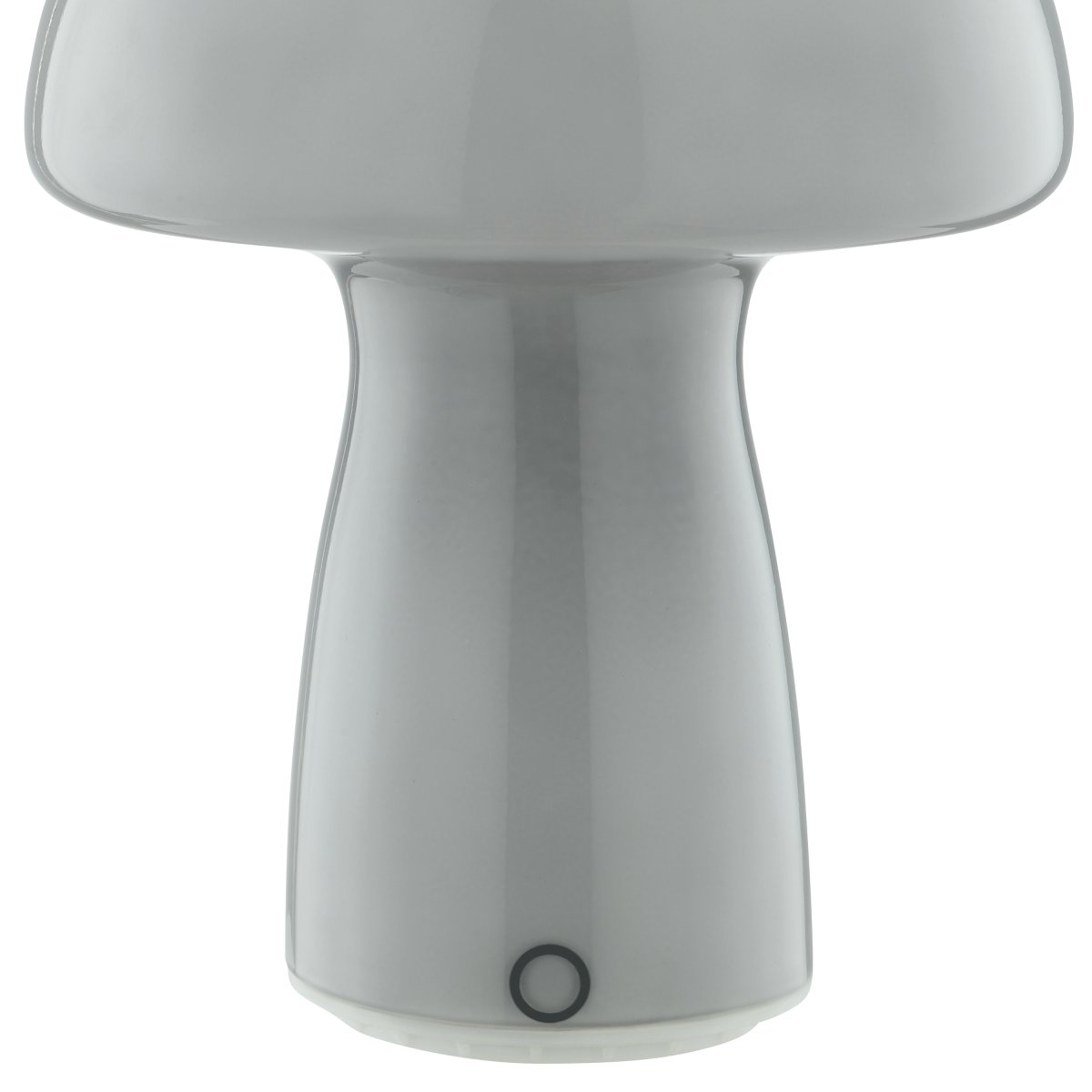 Erik 22cm Grau tragbare Von Brilliant - Die Leuchte ist &uuml;ber den integrierten Touch-Dimmer am Sockel dreistufig dimmbar, sodass sich die Helligkeit je nach Anlass leicht anpassen l&auml;sst.