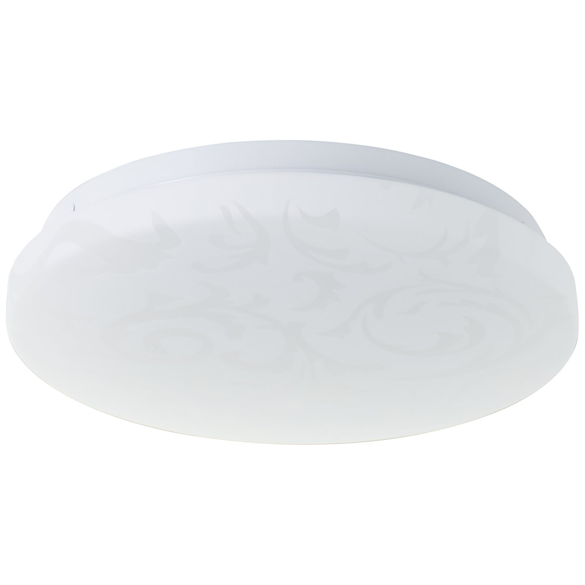 Clarica Ø26 Weiß deckenleuchte Von Brilliant - Die integrierte LED-Lichtquelle erzeugt warmweißes Licht (3000 K) und hat eine Helligkeit von 1400 Lumen – perfekt für eine angenehme und gut beleuchtete Umgebung, beispielsweise in Flur oder Küche.