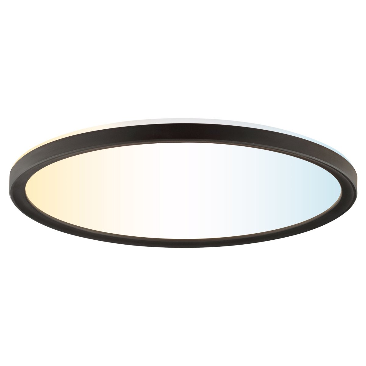Avola Ø30 Schwarz deckenleuchte Von Brilliant - Avola ist eine stilvolle Deckenleuchte mit wei&szlig;em Lichtpanel und schwarzem Rahmen, die f&uuml;r einen modernen und minimalistischen Look sorgt.
