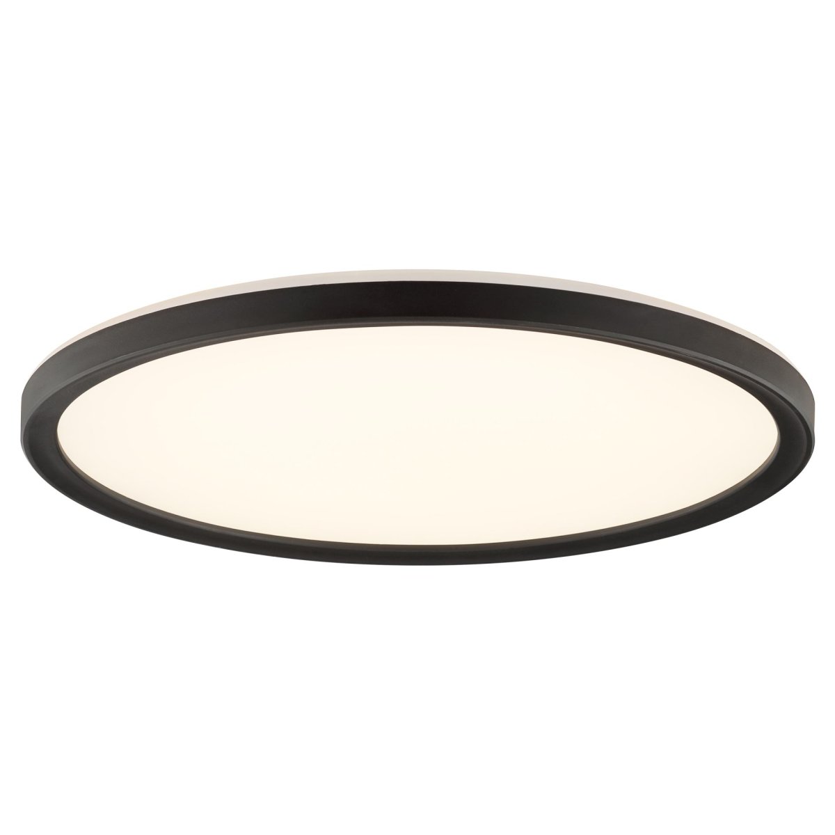 Avola Ø42 Schwarz deckenleuchte Von Brilliant - Avola ist eine stilvolle Deckenleuchte mit wei&szlig;em Lichtpanel und schwarzem Rahmen, die f&uuml;r einen modernen und minimalistischen Look sorgt.