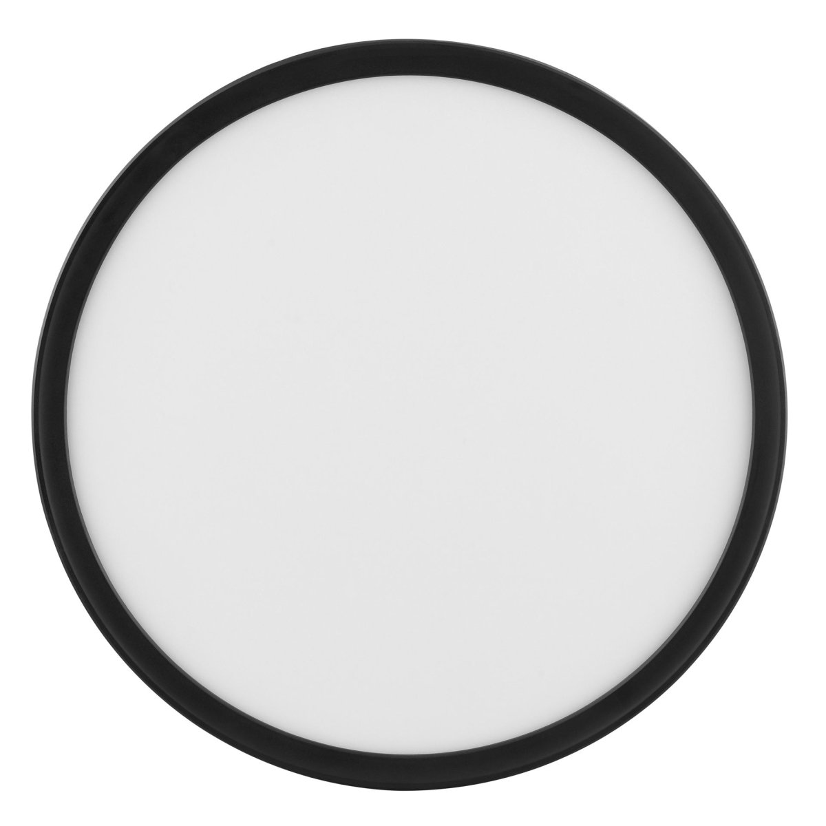 Avola Ø30 Schwarz deckenleuchte Von Brilliant - Avola ist eine stilvolle Deckenleuchte mit wei&szlig;em Lichtpanel und schwarzem Rahmen, die f&uuml;r einen modernen und minimalistischen Look sorgt.