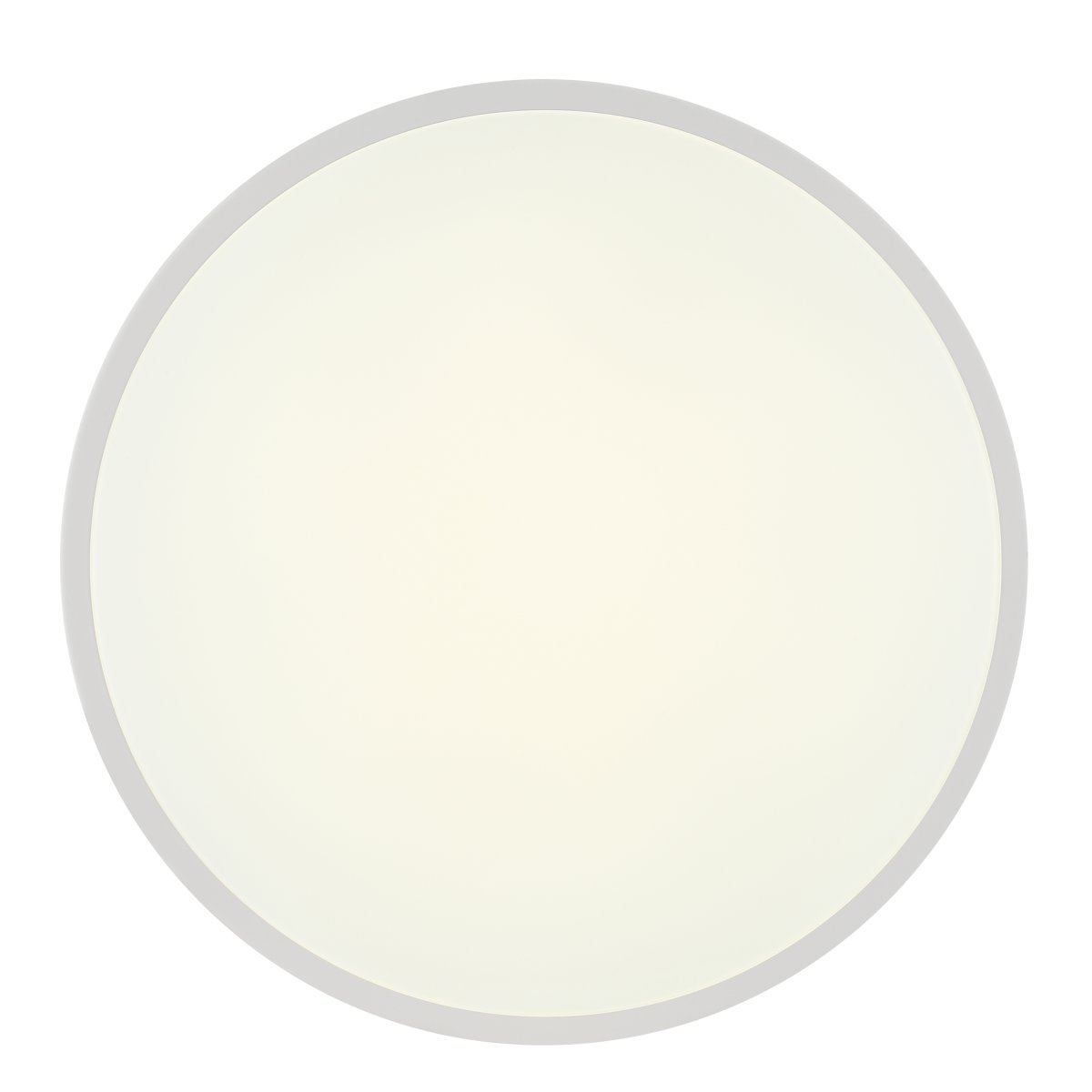Slimline Ø40 Weiß deckenleuchte Von Brilliant - Mit der mitgelieferten Fernbedienung können Sie die Helligkeit ganz einfach dimmen und die Farbtemperatur anpassen – von warmem, gemütlichem Licht bis hin zu kühlem, belebendem Weiß.