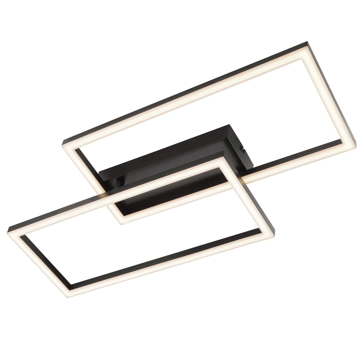 Jorvic 60cm Schwarz deckenleuchte Von Brilliant - Das Design ist modern, luftig und zugleich markant, was die Leuchte zum perfekten Blickfang in minimalistisch oder modern eingerichteten Räumen macht.