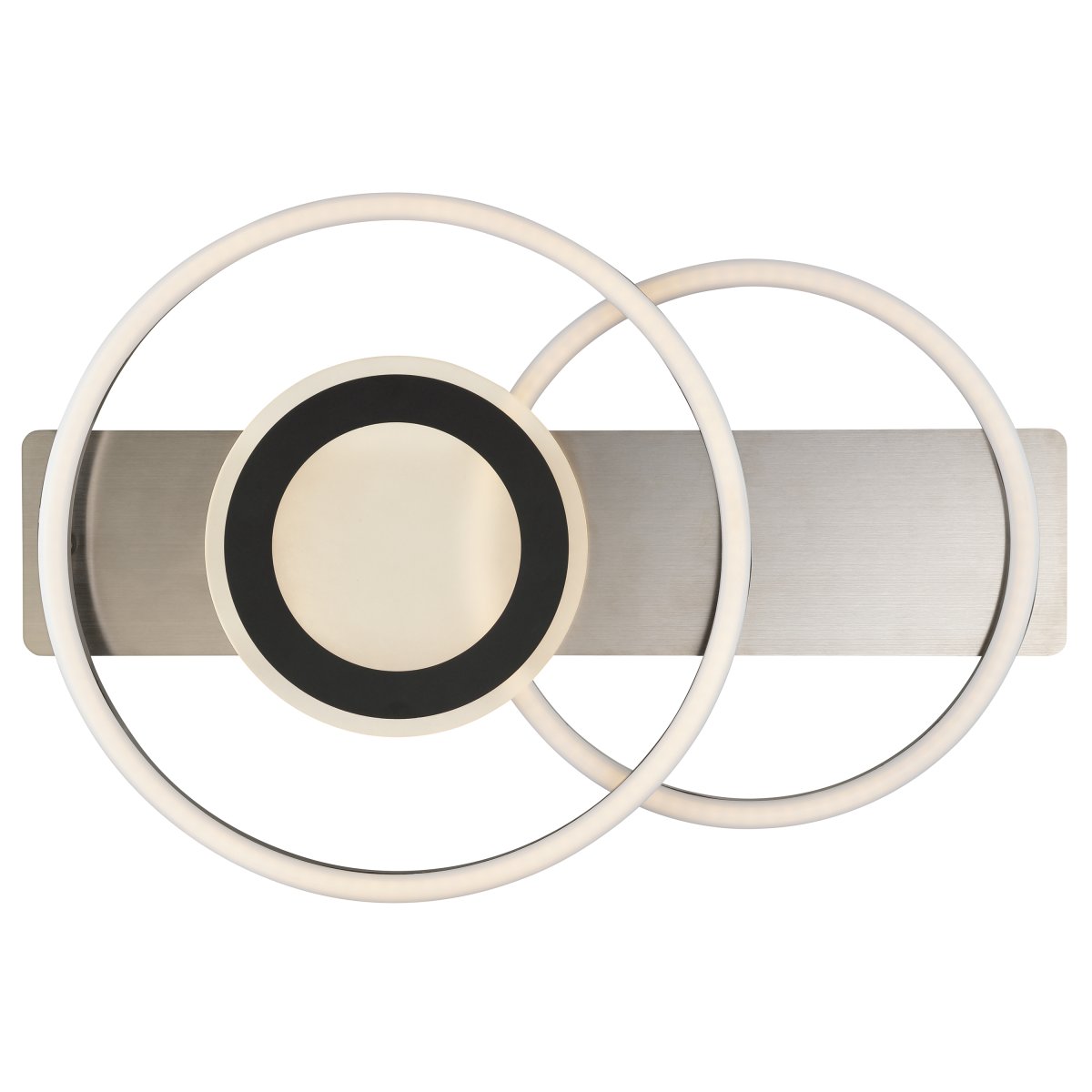 Maureen 55cm Schwarz deckenleuchte Von Brilliant - Die Kombination aus Material und Farbe verleiht der Leuchte einen edlen Ausdruck, der sowohl in modern eingerichtete als auch in industriell inspirierte Umgebungen passt.