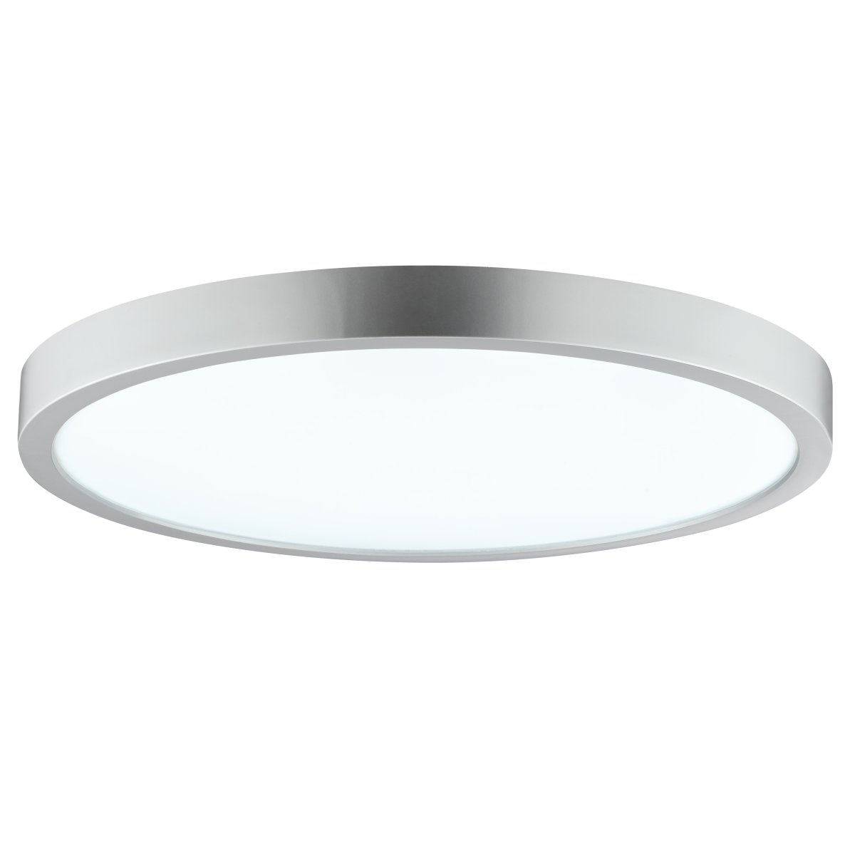 Jade Ø38 Silber badezimmerlampe Von Brilliant - Der silberne Rahmen umschließt ein großes LED-Panel, das helles und gleichmäßiges Licht über die gesamte Fläche abgibt – perfekt für Räume, in denen eine gute Beleuchtung wichtig ist.