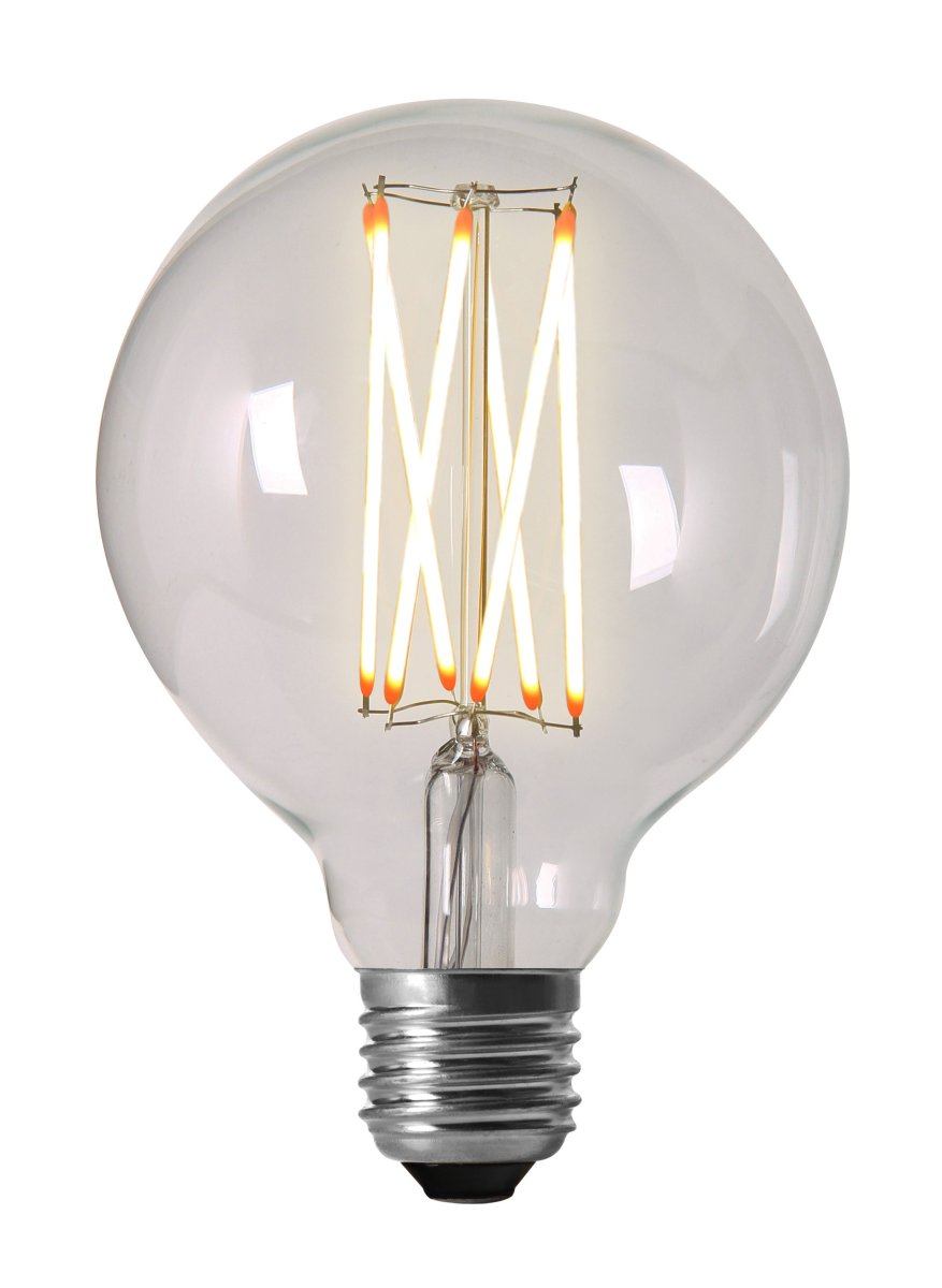 E27 Globuslampe 95 Warmweiß Von Lampan - Es ist f&uuml;r alle Gelegenheiten dimmbar, verf&uuml;gt &uuml;ber eine Abstrahlcharakteristik von 360&deg; und eine beeindruckende Lebensdauer von bis zu 25.