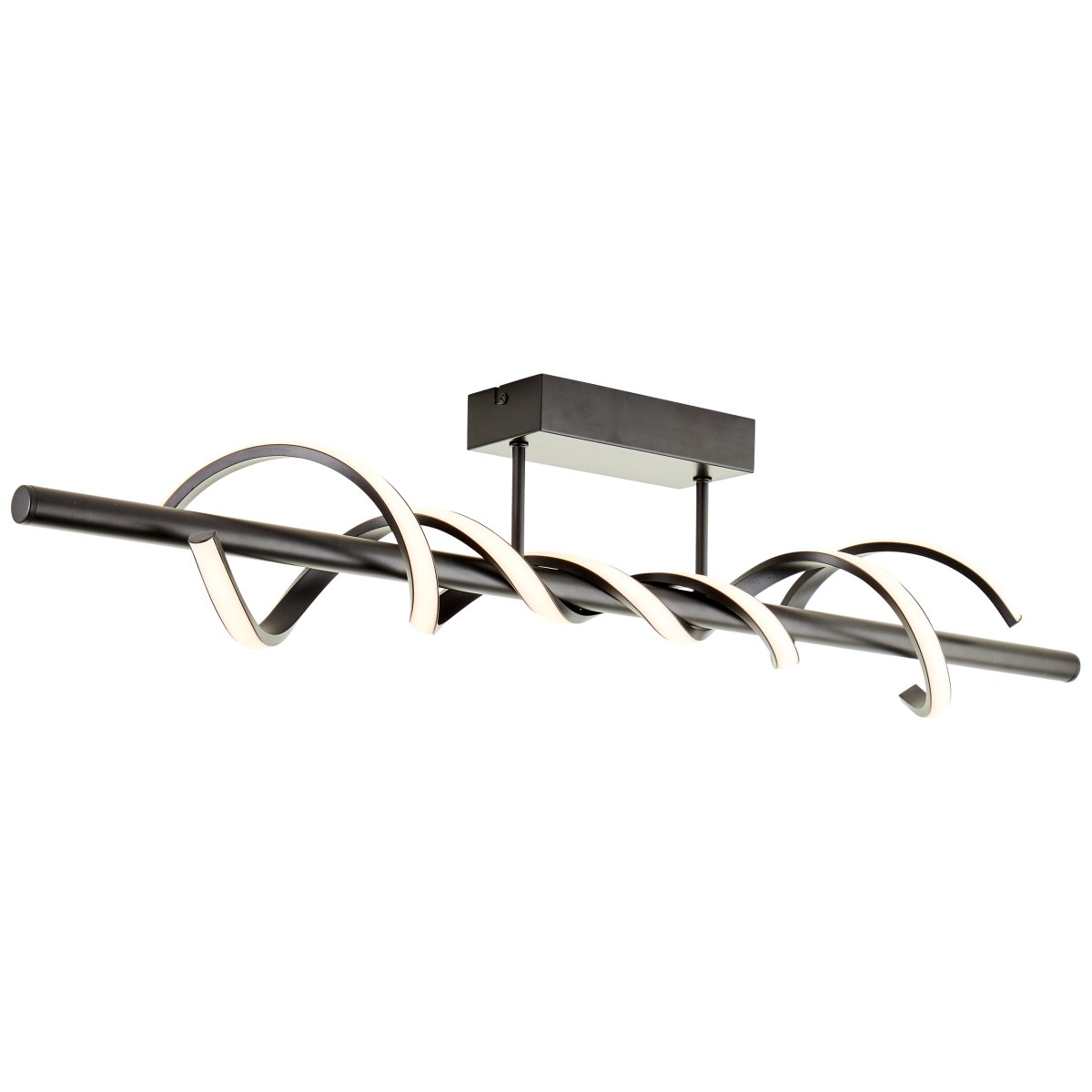 Amalie 95cm Schwarz deckenleuchte Von Brilliant - Die Leuchte strahlt helles Licht mit warmwei&szlig;er Farbtemperatur aus und eignet sich perfekt f&uuml;r Flur oder K&uuml;che.