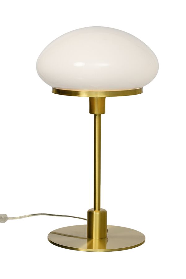 New August 48cm Mattes Messing tischlampe Von Aneta Lighting - Es funktioniert hervorragend auf; ein Sideboard oder ein Tisch ein Beistelltisch.