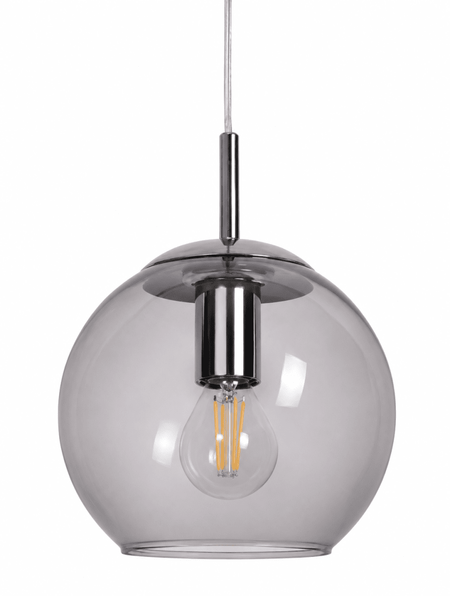  Globi Ø15 Chrome/geräuchert fensterlampe Von Nordic Lighting - Die Globi-Fensterleuchte ist eine stilvolle und moderne Lampe, die jedem Raum eine warme und gemütliche Atmosphäre verleiht.