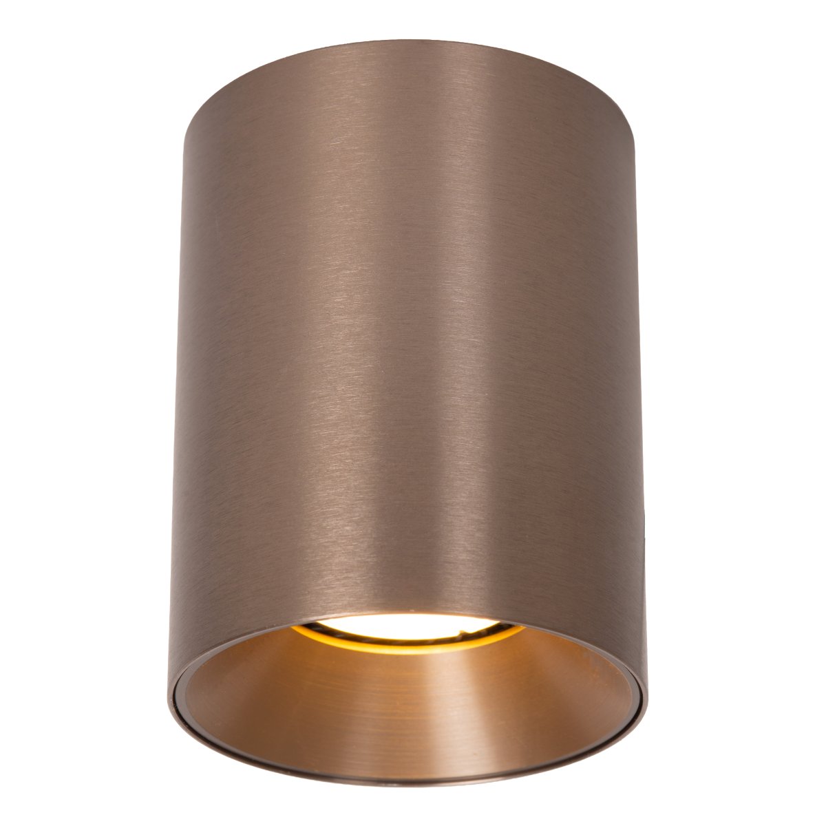 Gerti Braun spotlight Von Lucide - Gerti ist ein stilvoller Metallstrahler mit einer eleganten, braunen Metallic-Oberfl&auml;che, der Ihrem Zuhause einen modernen und anspruchsvollen Look verleiht.