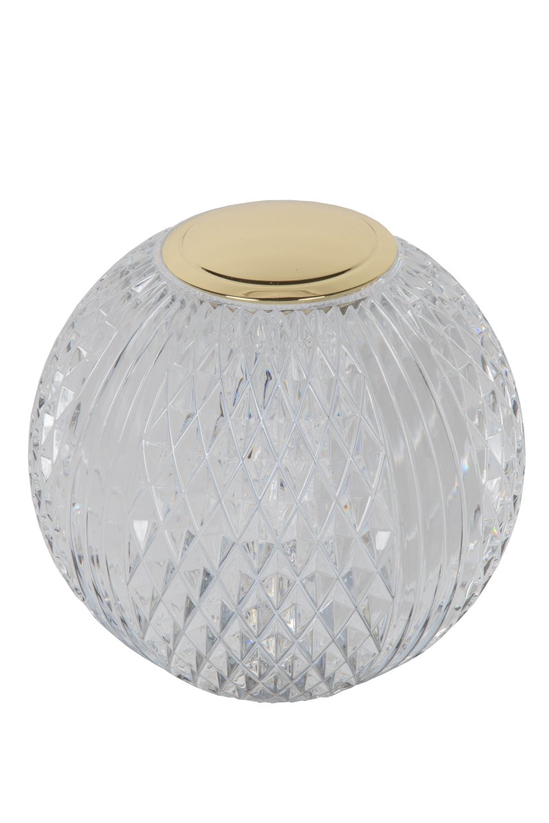 Cintra 9cm Transparent tragbare Von Lucide - Mit dem mitgelieferten USB-C-Kabel (40 cm) ist sie in 3 Stunden vollst&auml;ndig aufgeladen und leuchtet bis zu 24 Stunden bei niedrigster und bis zu 3 Stunden bei h&ouml;chster Helligkeit.