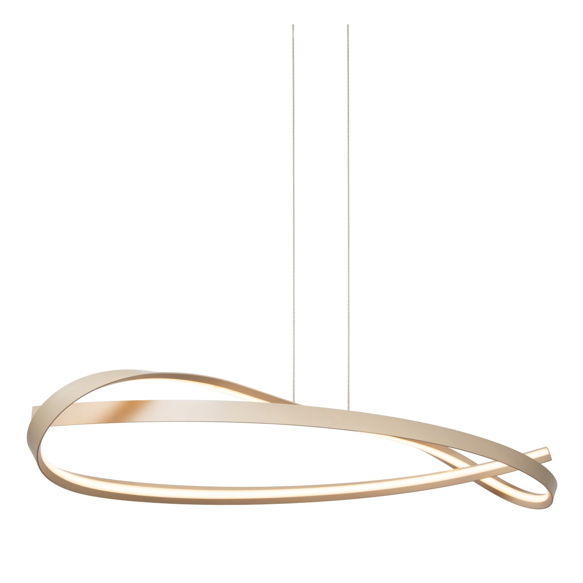 Menuet 110cm Beige hängelampe Von Lucide - Die integrierte LED-Beleuchtung sorgt f&uuml;r ein helles und angenehmes Licht, das sich ideal &uuml;ber dem Esstisch oder in der K&uuml;che einf&uuml;gt.