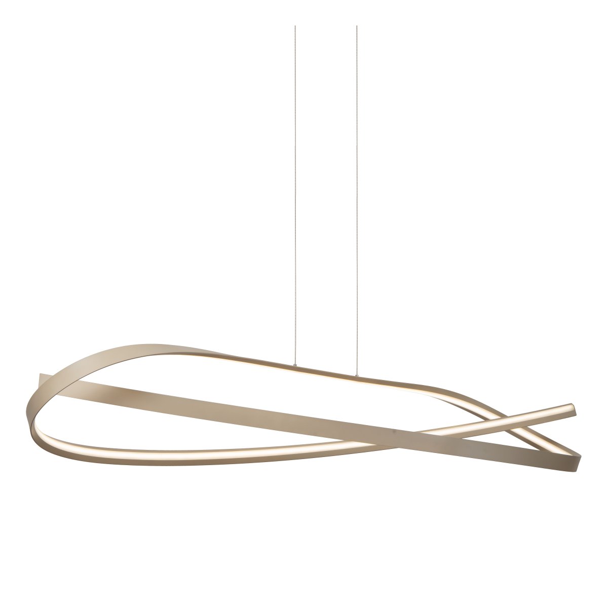 Menuet 140cm Beige hängelampe Von Lucide - Die integrierte LED-Beleuchtung sorgt f&uuml;r ein helles und angenehmes Licht, das sich ideal &uuml;ber dem Esstisch oder in der K&uuml;che einf&uuml;gt.