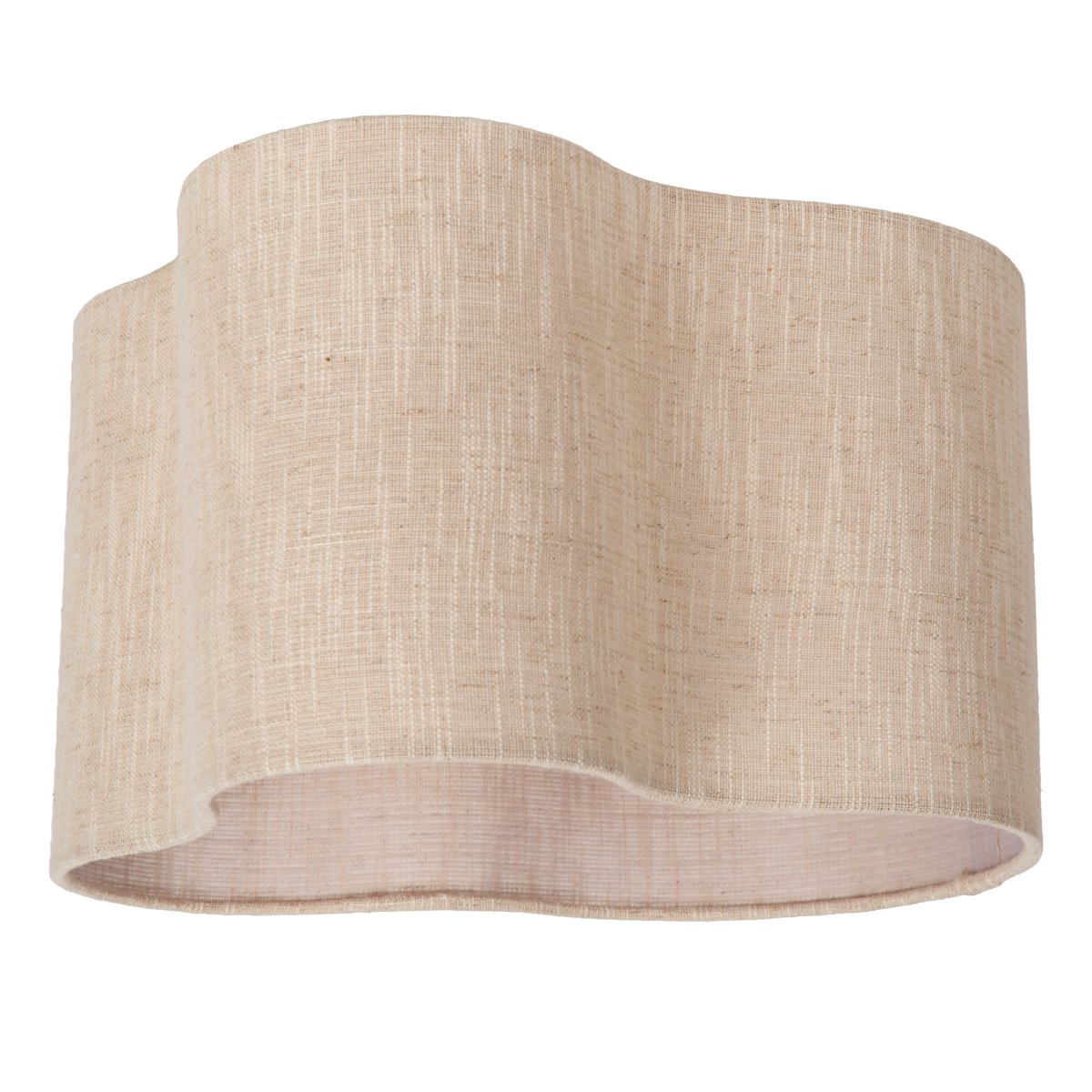 Chantal Ø40 Beige deckenleuchte Von Lucide - Der naturfarbene Textilschirm in Beiget&ouml;nen streut das Licht angenehm und schafft eine warme und behagliche Stimmung.