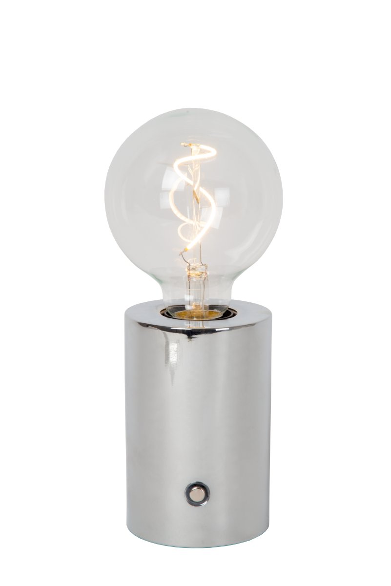 Vivo 23cm Chrom tragbare Von Lucide - Die Tischleuchte Vivo ist eine tragbare und elegante Lampe, die sich perfekt f&uuml;r eine gem&uuml;tliche Stimmungsbeleuchtung eignet.