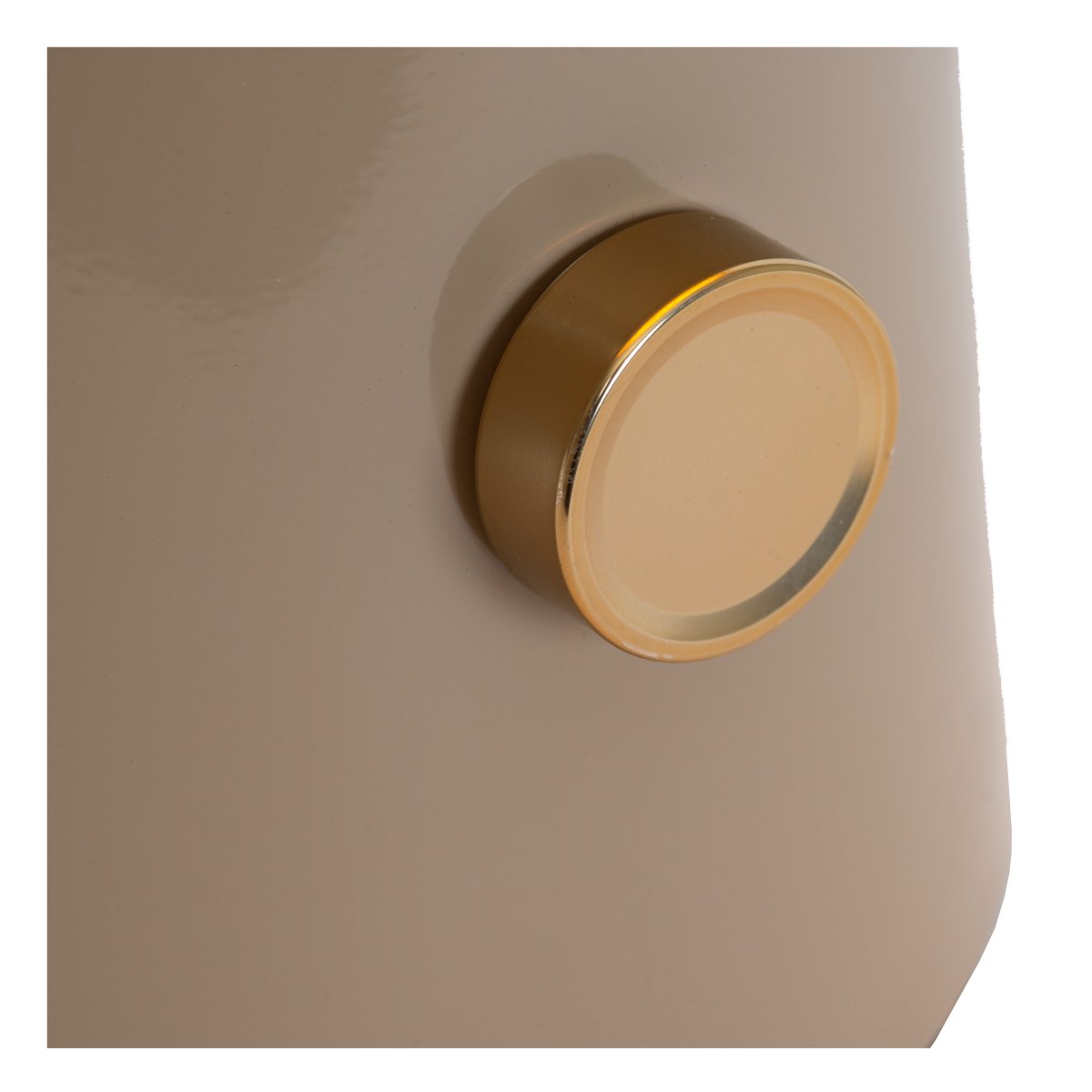 Barone 52cm Taupe tischlampe Von Lucide - Die Leuchte verbreitet ein angenehmes Licht und passt sowohl auf den Schreibtisch als auch auf den Beistelltisch.