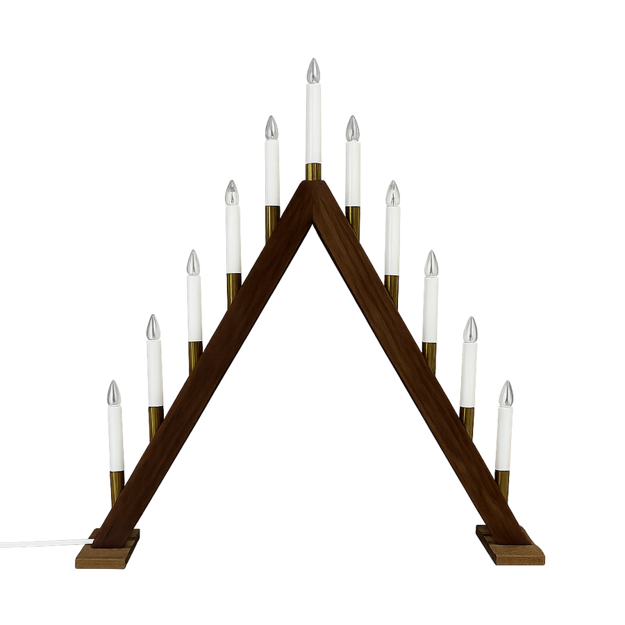 Hilda 11 Holz Von Pixie Design - Hilda ist ein klassischer Kerzenst&auml;nder mit elf Holzarmen.